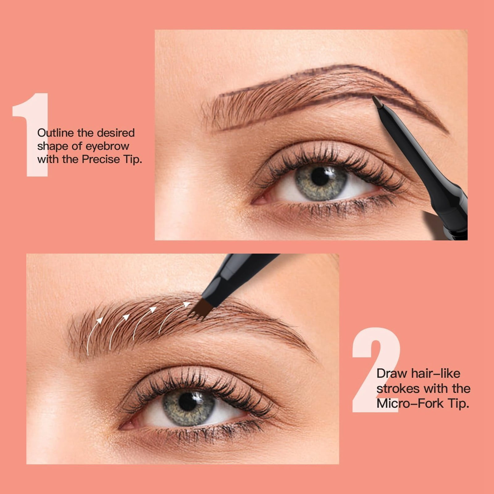 Eye Brow Brush And Pencil Eyebrow Wax Sticks round Brow Gel Tinted Wax for Eyebrows Melt Eyebrow Color for Eyebrow Makeup Dark New Brow Busy Brows Tinted Brow Gel Eyebrow for Women Japan Rose Brow