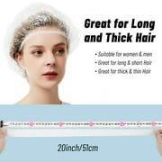 Disposable Shower Caps Large, 150Pcs MoHern Plastic Shower Cap for Women & Men Waterproof Bath, Hotels, Travel, Hair Dye, SPA, Home