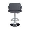 thumbnail image 3 of CorLiving Adjustable Tufted Fabric Barstool with Armrests, 3 of 7