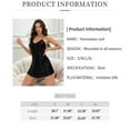 thumbnail image 2 of Kadahis Women's Sexy Ladies Nightdress Spaghetti Strap Satin Long Lingerie Dress Suspender Comfy Slip Chemise Nightgown Sleepwear, 2 of 5