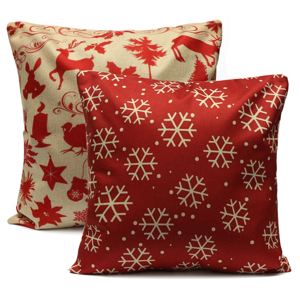 18“20“”Merry Christmas Pillow Case Sofa Car Throw Cushion Covers Home Room Decor