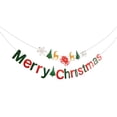 thumbnail image 1 of Kearding Juego de tarjetas de papel verde de 16,4 pies para decoración de carteles colgantes de Navidad, pancarta personalizada, decoraciones, Kits de decoración para fiestas, 1 of 6