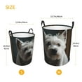 thumbnail image 4 of Uemuo Dog Wrapped in Towel 1 Pattern Circular Laundry Hamper Basket with handles,Collapsible laundry basket,Large capacity laundry hamper,Laundry Organizer-Small, 4 of 8