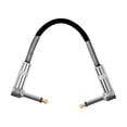 thumbnail image 4 of Milaget Guitar Patch Cable Electric Guitar Cable Length 15cm PVC Shell Connector Line black, 4 of 9