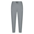 thumbnail image 4 of Deals YLSDY Mens Stretch Closed Bottom Joggers Pants Drawstring Elastic Waist Workout Athletic Sweatpants with Pockets Gray XXL, 4 of 5