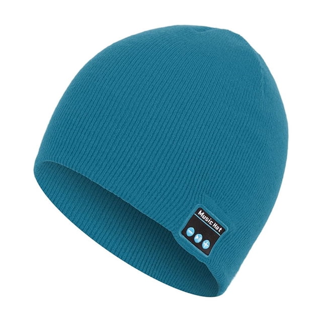 Gorro con Bluetooth para montar con música y altavoz Bluetooth, contestador automático, auriculares manos libres, gorro de punto con Bluetooth