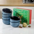thumbnail image 3 of Hasense Cereal Bowls Set of 6, 20 Ounce Microwave and Dishwasher Safe(Blue), 3 of 5