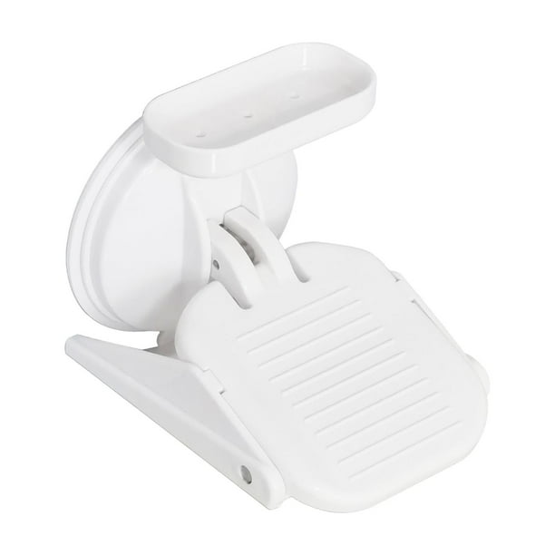 Reposapiés de ducha para baño Reposapiés con ventosa Compacto Afeitado Escalón de piernas Soporte de agarre Pedal, para Inodoro Mujeres Hombres Hogar