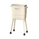 thumbnail image 2 of Cubo de basura con ruedas de doble capa resistente con A, ideal para la oficina, la cocina, Blanco, 2 of 9