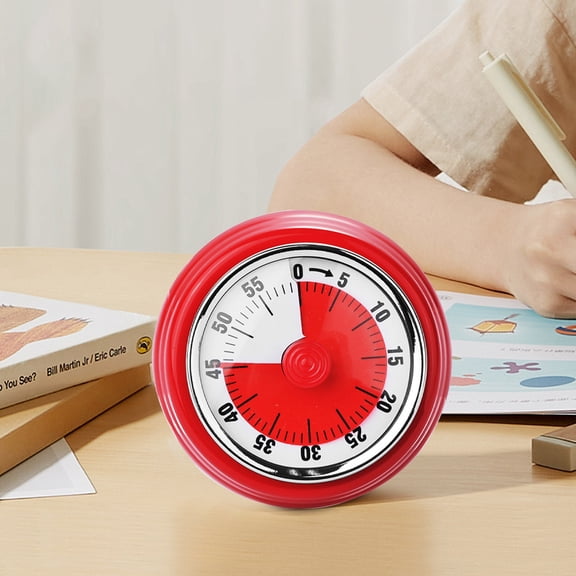 Konghyp Style Mechanical Kitchen Soup Timer – Stainless Steel Timer with Magnet; Reliable Reminder for Baking and Cooking, Perfect for Students and Managers.