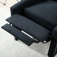 thumbnail image 5 of 27.16 Inch Wide Recliner Chair, Modern Accent Chair with Adjustable Backrest, Manual Wing Chair with Thick Cushion,  Comfy Armchair for Living Room, Bedroom, Office, Black, 5 of 9
