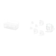 thumbnail image 1 of Cesta flotante de alambre metálico y espejo acrílico con forma de para decorar la cocina, el baño, la sala de estar, la encimera, el sofá y el fon, 1 of 8