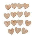 thumbnail image 5 of EHJRE 100Pcs Wooden Heart Unfinished Slice with Hole Craft Wedding Gift Tags 1.56" 100pcs 40mm, 5 of 9