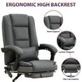 thumbnail image 6 of JONPONY Big and Tall Office Chair 500LBS Executive Office Chair Massage and Footrest Ergonomic Computer Desk Chair Reclining High Back Leather Office Chair Lumbar Back Support Swivel Rolling,Grey, 6 of 14