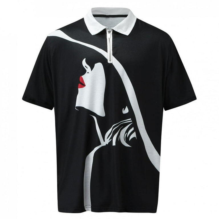 Zodggu Sales Summer Fashion Polo Shirts for Men Novelty Graphic