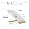 thumbnail image 3 of Evolur Koko Portable Infant Bouncer in Light Gray Breathable Fabric, 3 of 16