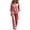 Red, variant on SELONE Dressy Matching Sets for Women Plus Size Plaid Henley Ruffle Blouse Wide Leg Long Pants Casual Workout Outfits