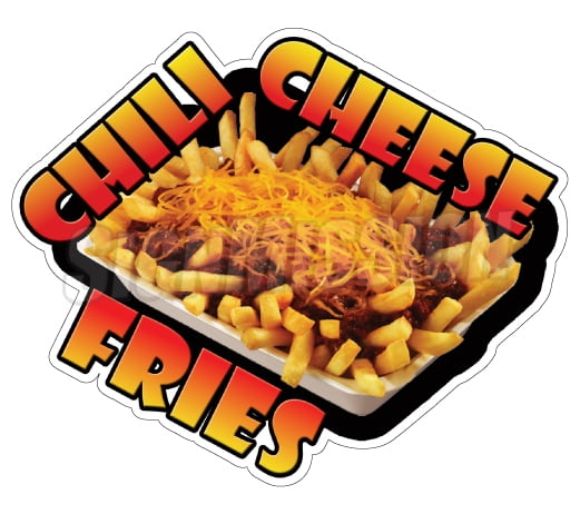 Fries Fresh Cut Concession Decal 14" Restaurant Food Truck Vinyl Menu Sticker 