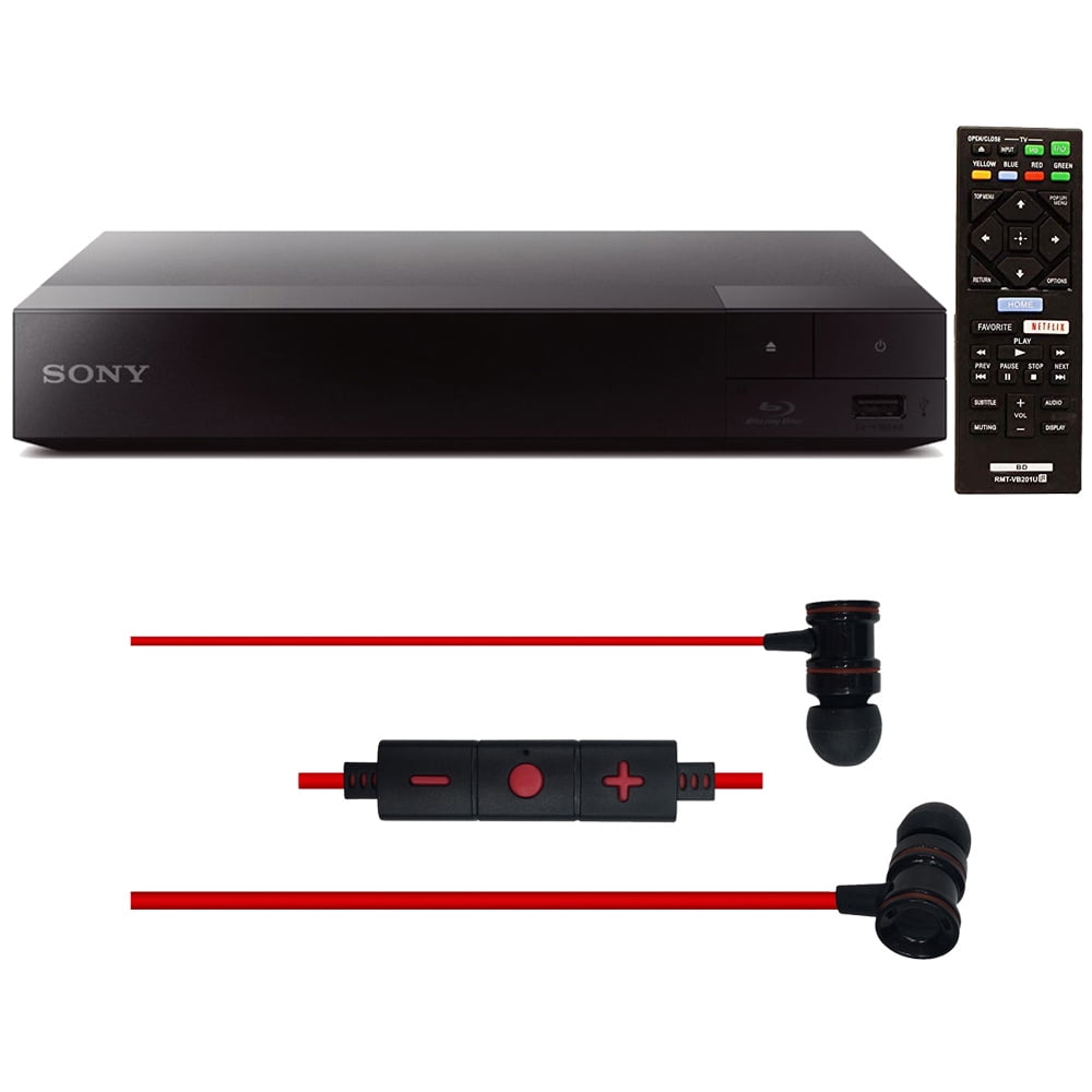 Sony Wi-Fi Streaming Blu-ray Disc Player (BDP-S3700) with Deco Gear In-Ear Headphones