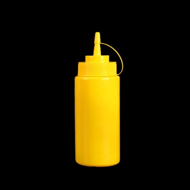 Botellas exprimibles de plástico duradero para condimentos, botella de chorro para Ketchup, barbacoa, salsas, condimentos, aderezos, 480/240ml