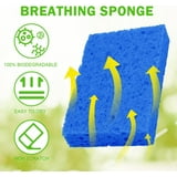 TEXIJUSO 24 Pack Kitchen Sponges Natural Cellulose Compressed Sponges ...