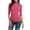 Hot Pink, variant on Women's Turtleneck Blouse High Neck 3/4 Sleeve Slim Fit Casual Fashion Top Solid Color Shirt for Party Travel Street Wear, Blue L