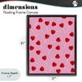 thumbnail image 4 of Stupell Industries Eclectic Heart Lollipop Pattern Black Floating Frame Canvas Art, 17 x 21, by LISH Creative, 4 of 8