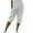 Mint Green, variant on QIJUNTUO Women's Cotton Linen Striped Drawstring Waist Casual Capri Pants With Slant Pockets For Travel And Everyday Wear​ Black