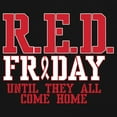 thumbnail image 3 of RED Friday Until They All Come Home V-Neck T-shirt Remember Everyone Deployed US Military Day American Patriot Tee, 3 of 7