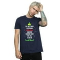 thumbnail image 2 of Elf Mens Christmas Cheer Text T-Shirt, 2 of 5