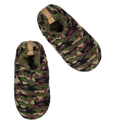 camo fuzzy slippers
