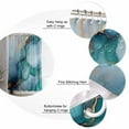 thumbnail image 5 of Marble Texture Shower Curtain Set ，Waterproof Fabric Shower Curtains Colorful Sage Green Gold Abstract Modern Shower Curtains for Bathroom,Bathroom Decor 72"x84", 5 of 6