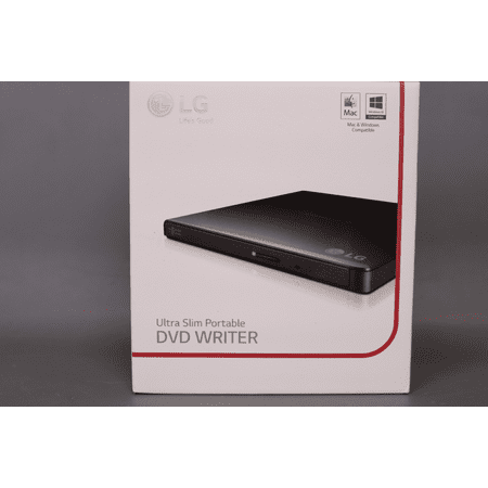 LG External CD/DVD Rewriter With M-Disc Mac & Surface Support (Black) - Model GP65NB60