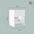 thumbnail image 2 of Kit de Cabecera y 2 Burós The Shop Para Cama Individual Matrimonial o Queen Size MDF Resistente Blanco, 2 of 10