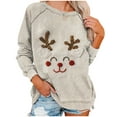thumbnail image 5 of Neewe Women's Oversized Sweatshirt Christmas Crewneck Long Sleeve Casual Loose Pullover Tops, 5 of 7