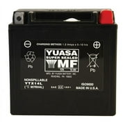 Yuasa Ytx14l Factory Activated Maintenance Free 12 Volt Batt
