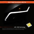 thumbnail image 3 of AKKON - [Black Housing] Fits 2007-2009 Nissan Altima Sedan LED Light Bar DRL Projector Headlights & Smoke Tail Lights, 3 of 7