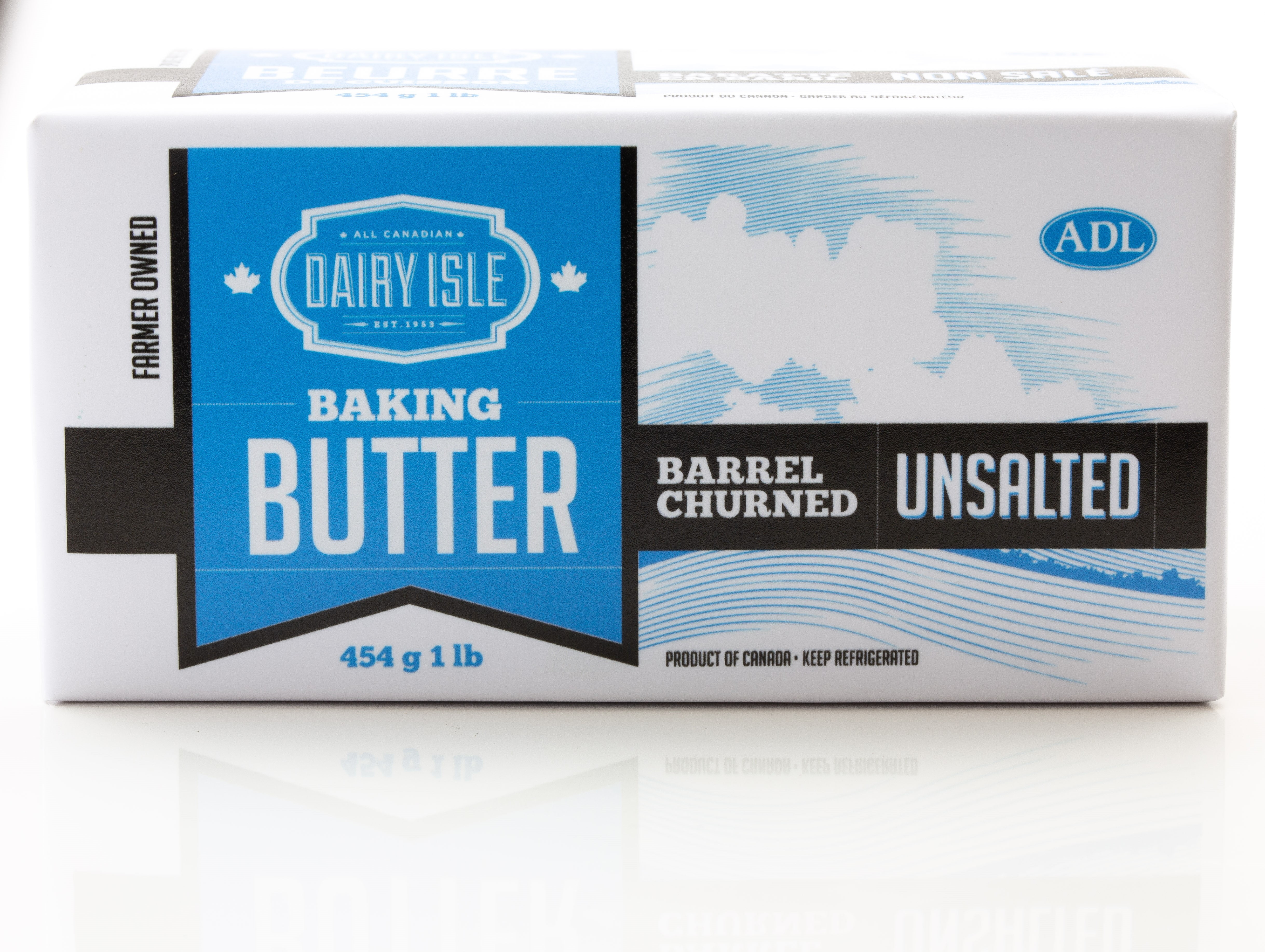 BUTTER UNSALTED - FRENCH Dairy Isle Beurre non sale 454g