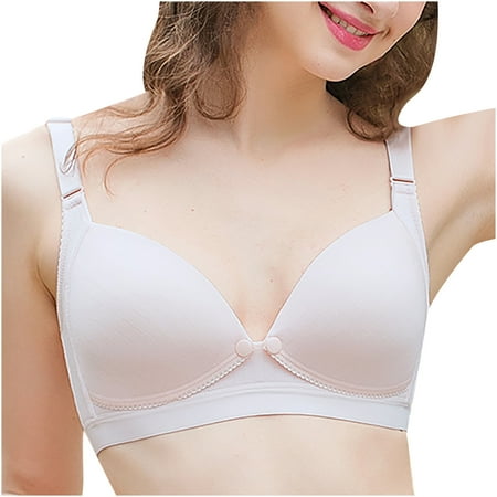

gakvov Sleeping Nursing Bras for Womens Wirefree Breastfeeding Women Feeding plus size Maternity Bras No Underwire Bra Button Front Openable Breathable Underwear Pregnant Comfy Bralette
