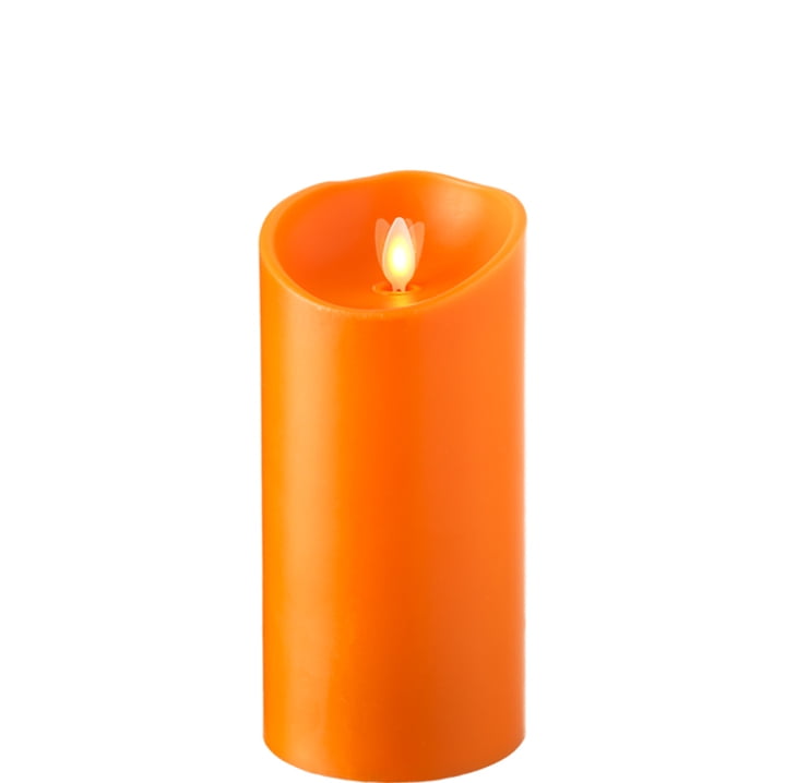 Raz Imports 3.5"X7" Moving Flame Orange Pillar Candle - Walmart.com