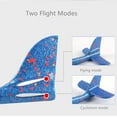 thumbnail image 7 of 2 Pack Giant Kids Airplane Toys, VIVEFOX 18.9" Blue Throwing Foam Plane, LED Light Up Flight Mode Glider Planes, Outdoor Sports Game Flying Toys for 3 4 5 6 7 Year Old Boys girls, 7 of 7
