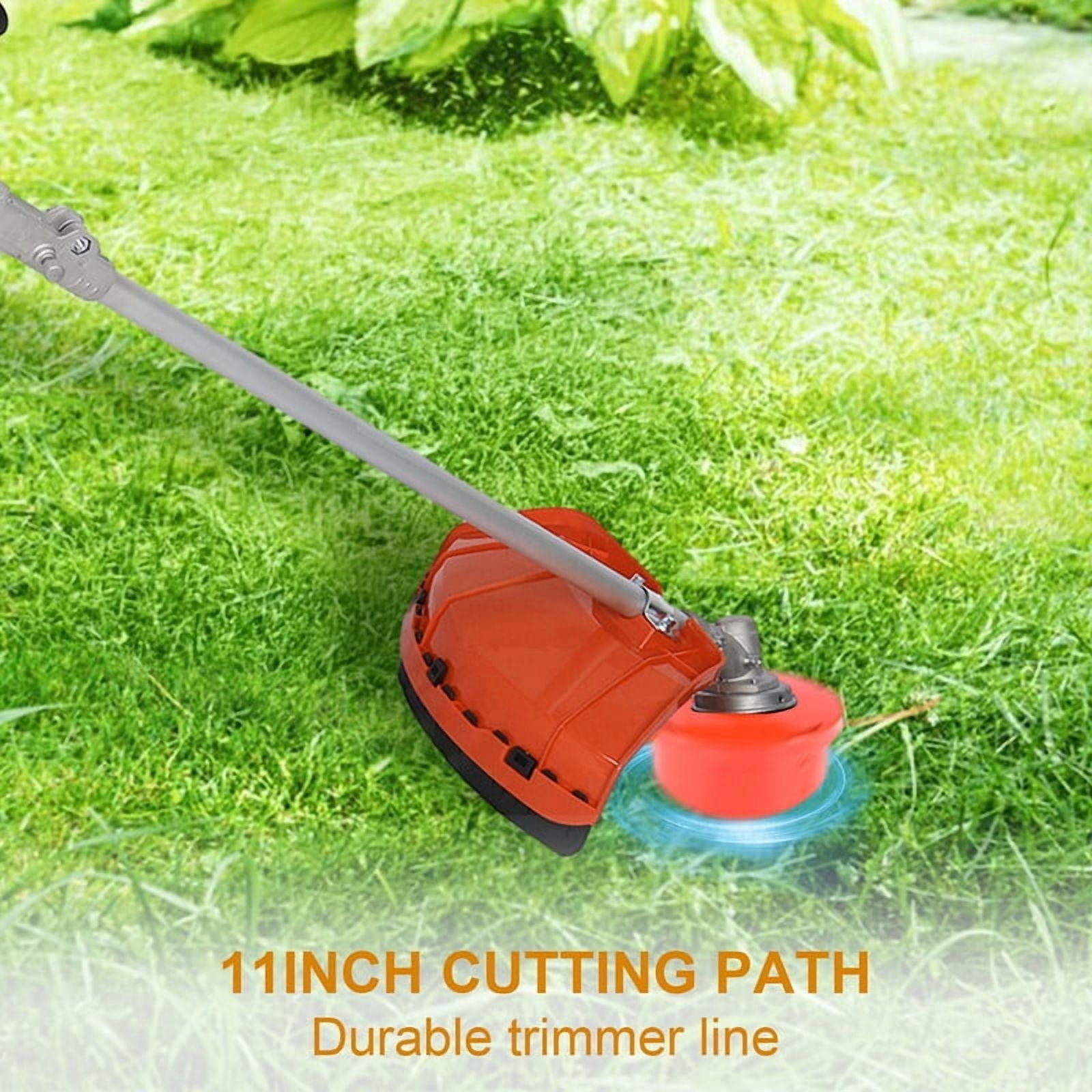 YNCE 2 in 1 String Trimmer, Gas Weed Wacker Cordless, 52cc 2 Cycle Weed Eater with Anti-Slip Handle Brush Cutter Garden Tools Edger Lawn Tool
