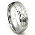 thumbnail image 1 of Andrea Jewelers Cobalt Xf Chrome 8MM Laser Engraved Celtic Dome Wedding Band Ring Sz 11.5, 1 of 4
