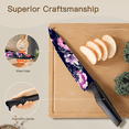thumbnail image 3 of Astercook 6 Piece Flower Kitchen Knife Set, German High Carbon Stainless Steel Knives Sets with 6 Blade Guards Dishwasher Safe, Perfect Gifts for Kitchen, 3 of 9