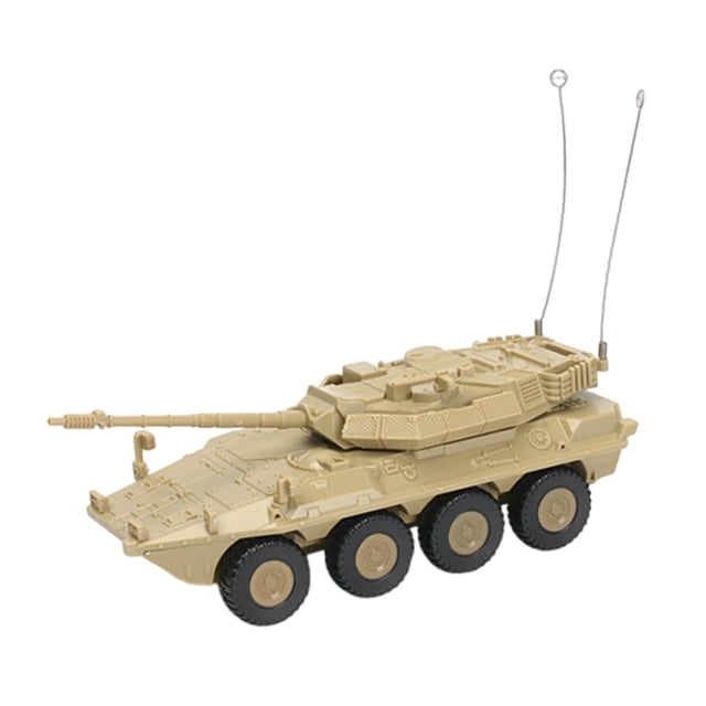 Siruishop Tank Model Building Kit Layout Props Ornament for Boys Collection Birthday Gift Tabletop Decoration DIY Assembly Puzzles 1/72 Yellow