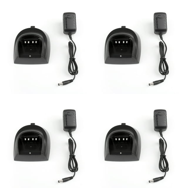 4Set Desktop Battery Charger For TYT TH-UV8000D Two Way Radio Ham Radio USA Plug