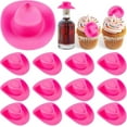 thumbnail image 2 of 24PCS Plastic Mini Western Cowboy Cowgirl Hats Miniature Hats, Cute Doll Cupcake Topper Tiny for Pretend Play Dollhouse Decoration, approx. 1.73 inch/ 4.4 cm, 2 of 7