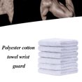 thumbnail image 2 of Sonducket Muñequeras de 6 piezas, a prueba de sudor, de doble capa, antideslizantes, absorbentes, lavables, ajustables, soporte Flexible, Protector Ropa Deportiva, Zapatos Blanco Sonducket OD2087-03B, 2 of 6