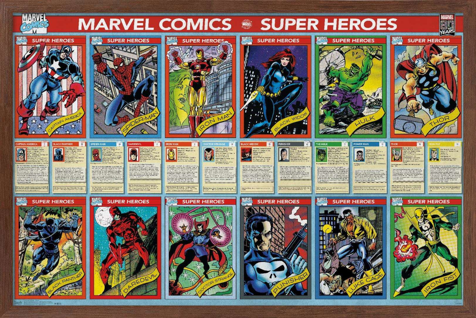 Marvel Comics Marvel 80th Anniversary Cards Poster