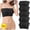 Black, variant on Bras for Women Plus Size, Women's Stretch Strapless Brassiere Summer Bandeau Bralette Cozy Wireless Bra, 5PCS, Size 3X